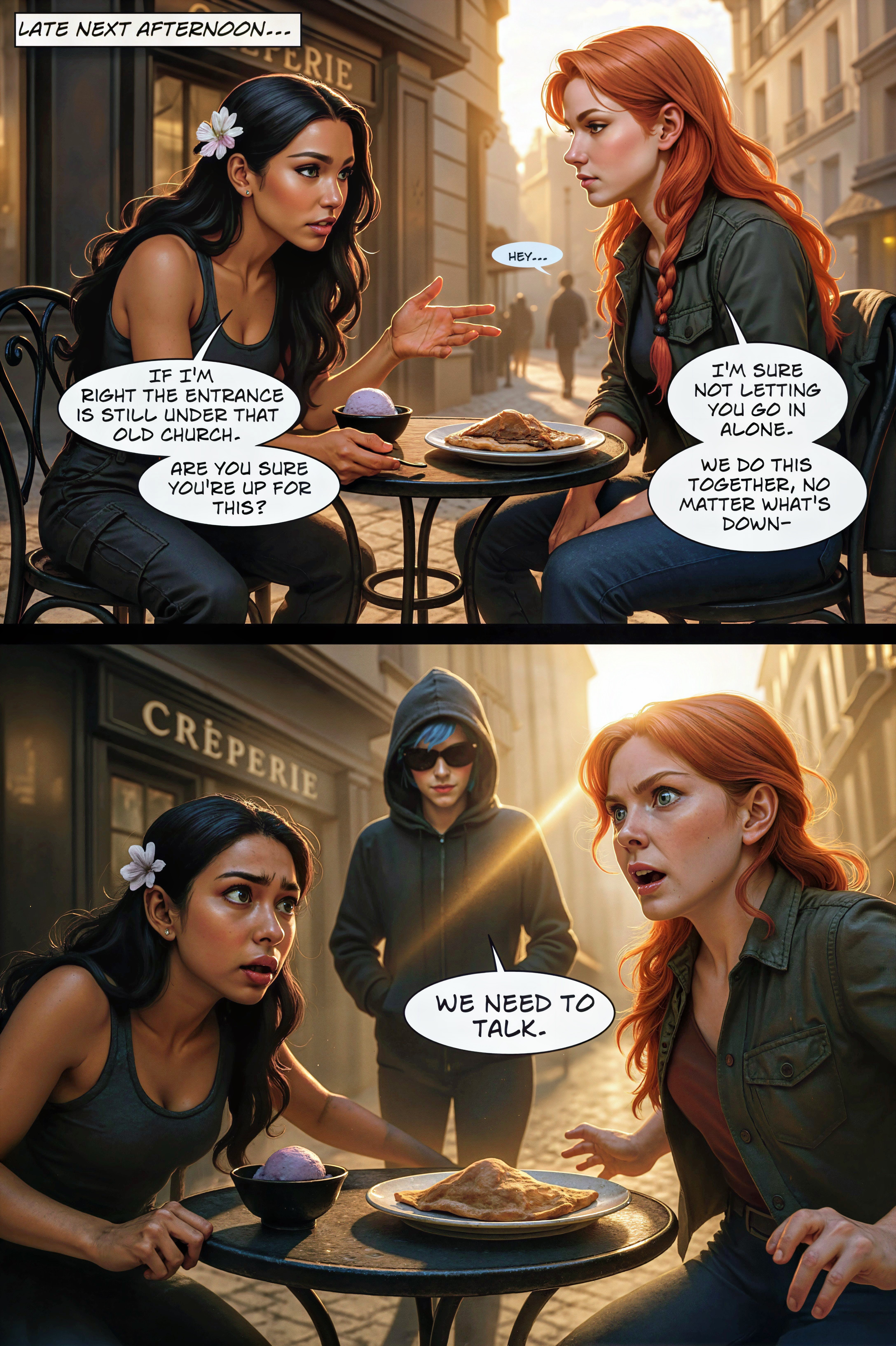 Café plan interrupted by Cipher (Page 15)