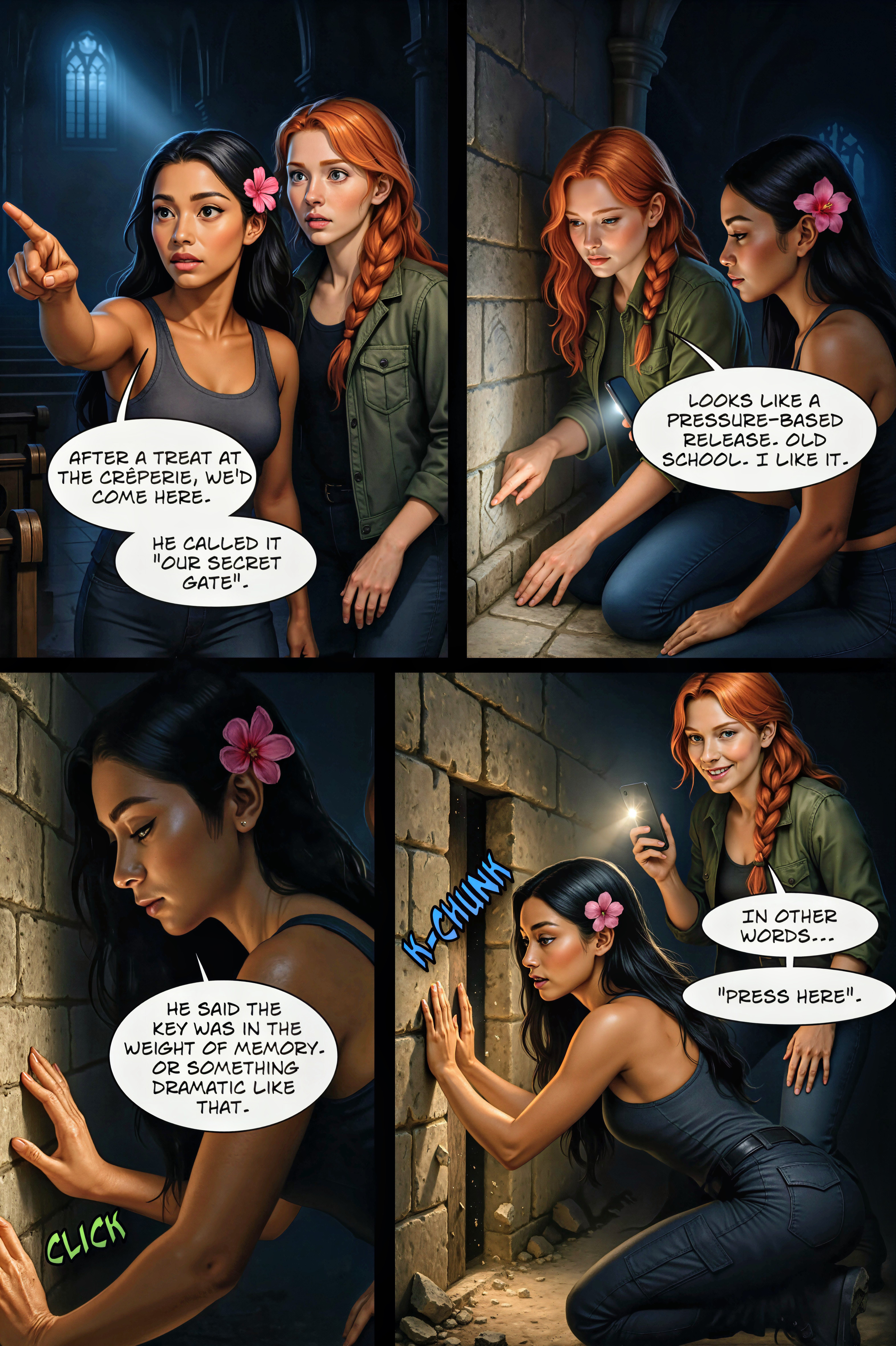 Secret gate opens (Page 3)