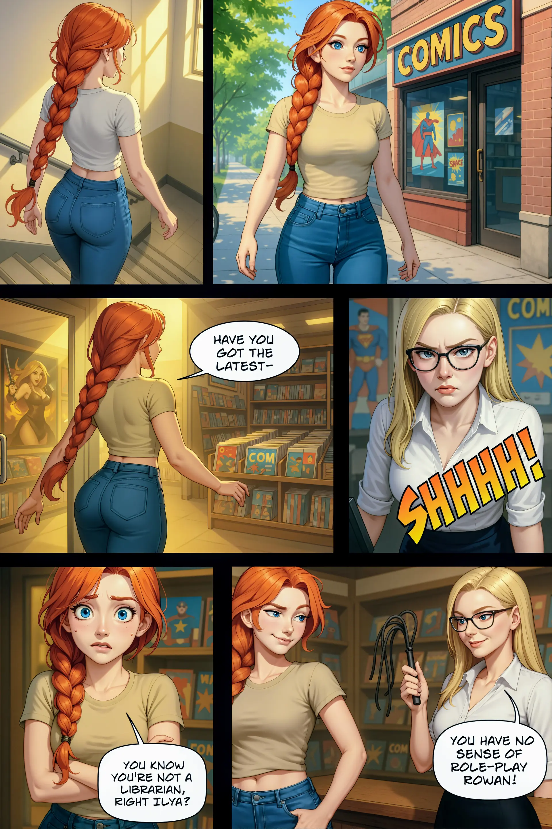 Rowan rushes to comic shop (Page 4)