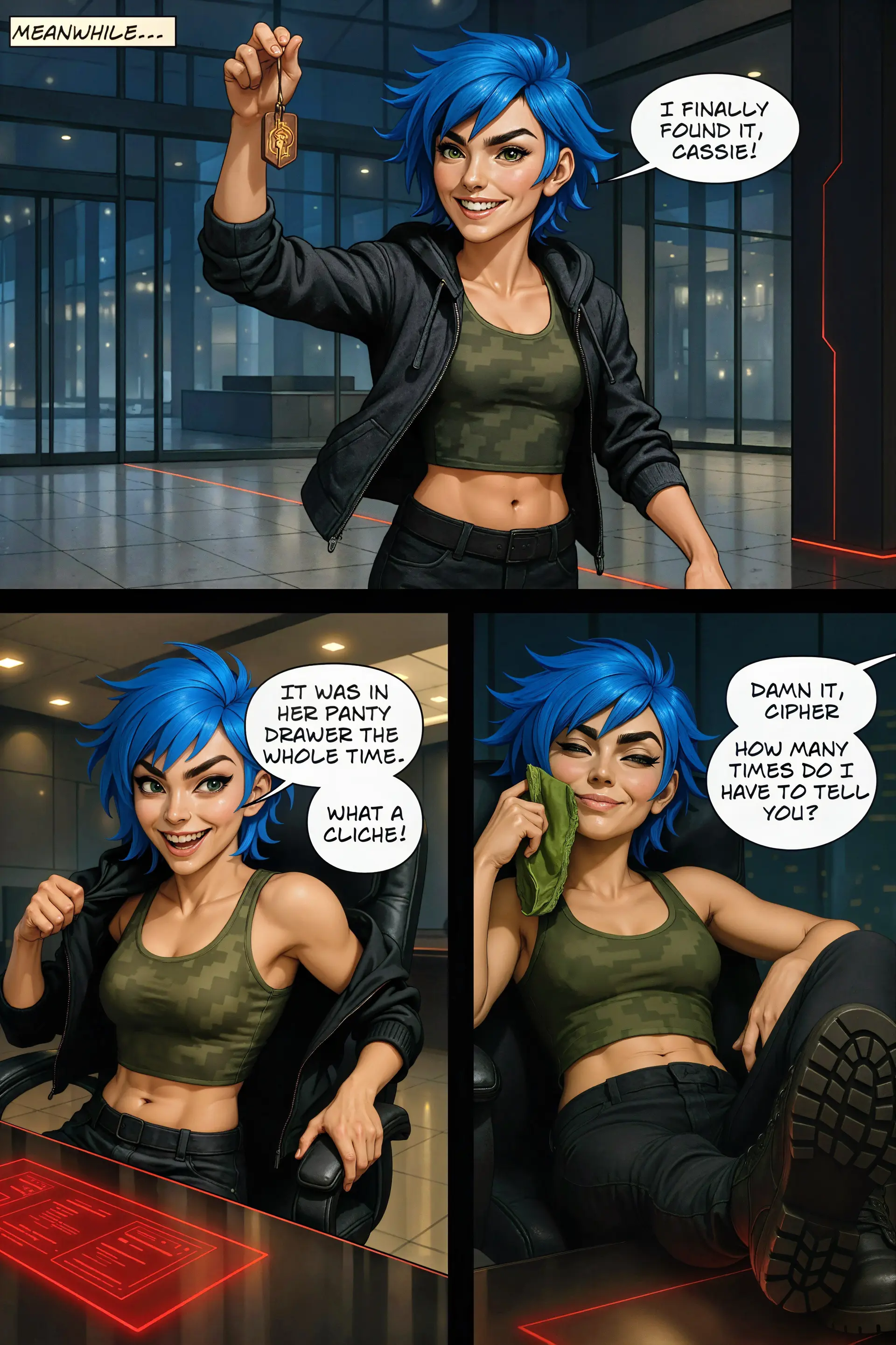 Cassandra scolds Cipher (Page 15)