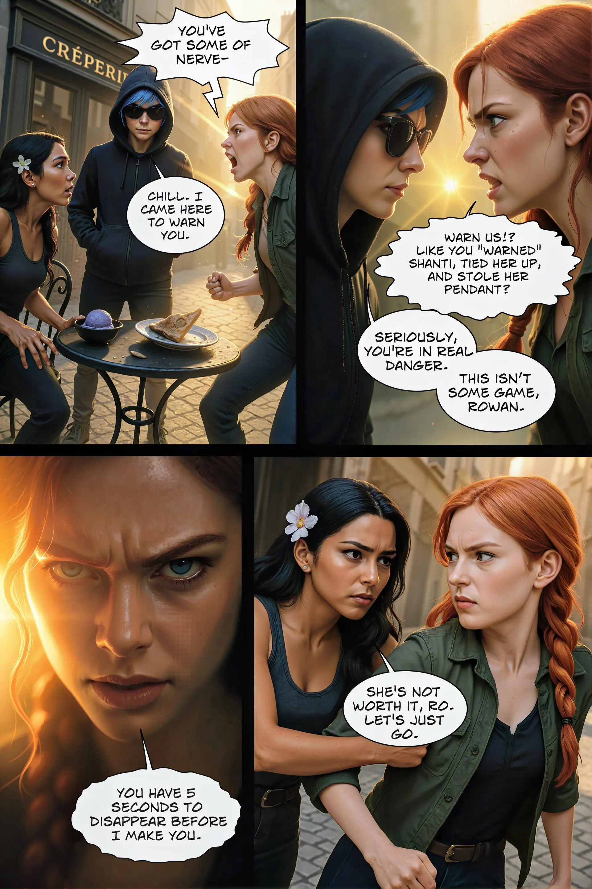 Rowan erupts at Cipher (Page 16)