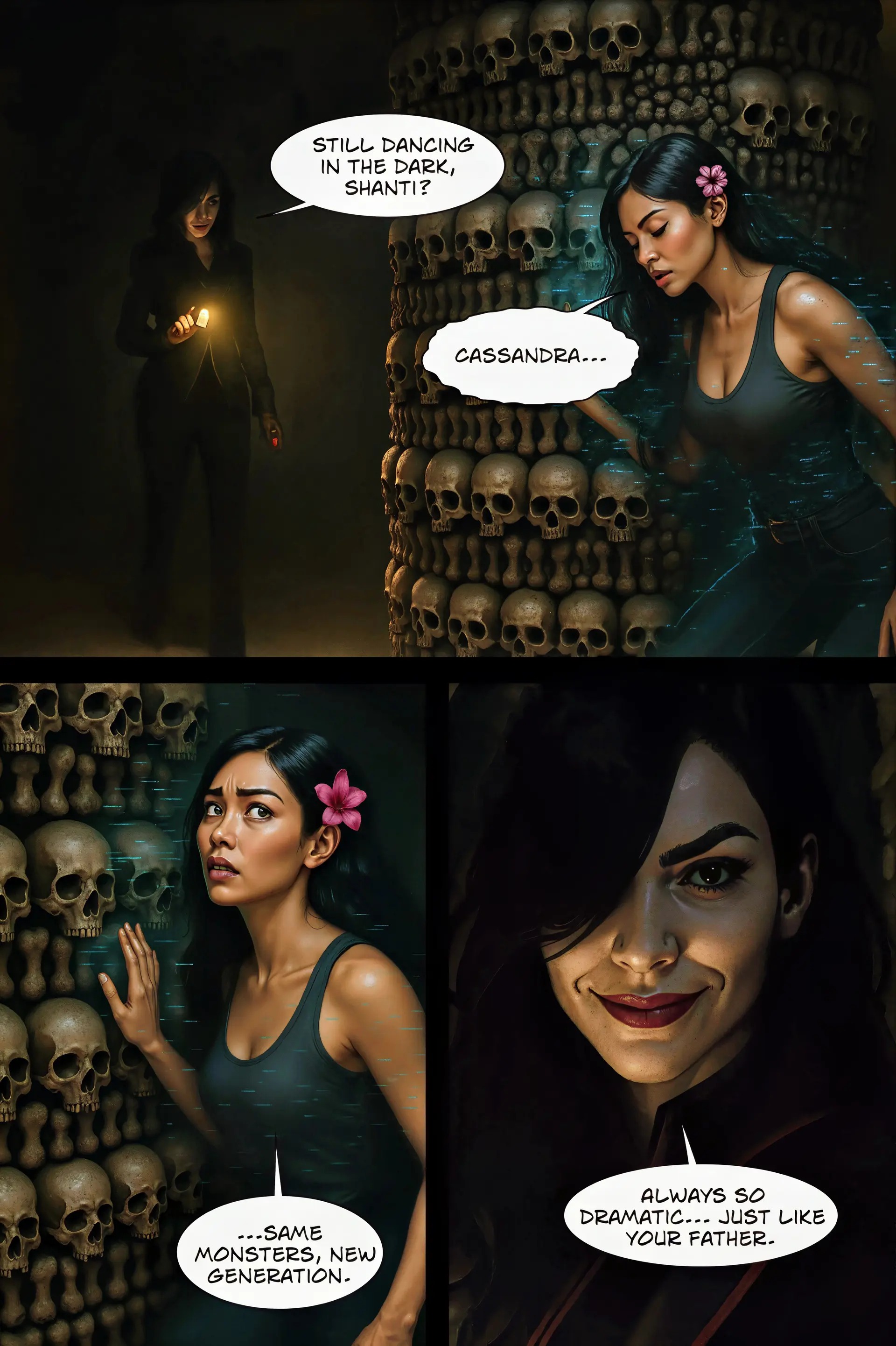 Cassandra appears from shadows (Page 11)