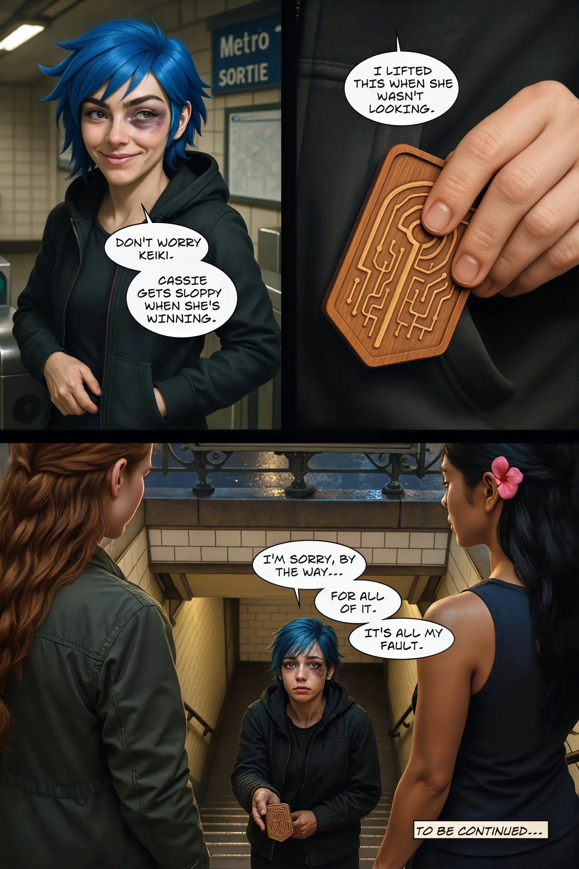 Cipher returns pendant and apologizes (Page 19)