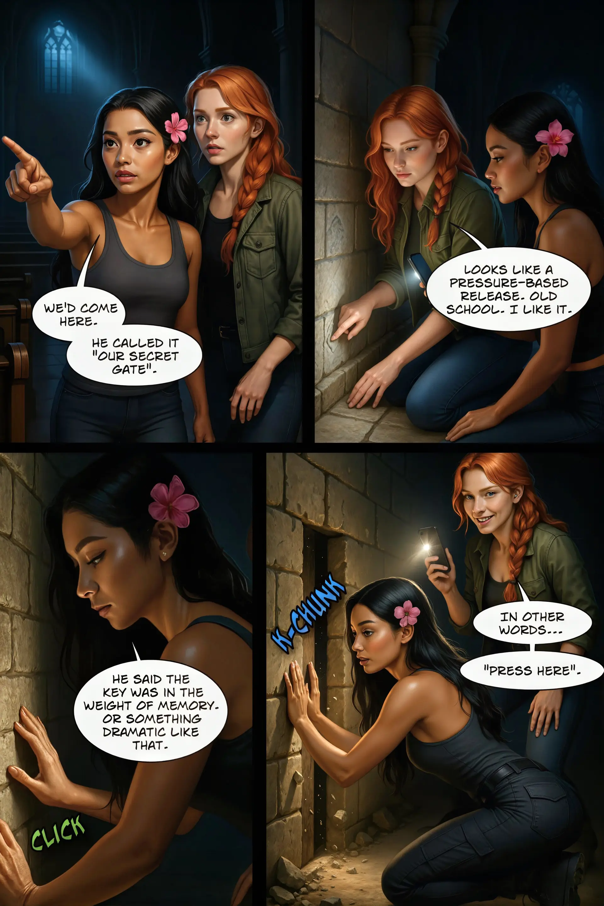 Secret gate opens (Page 3)