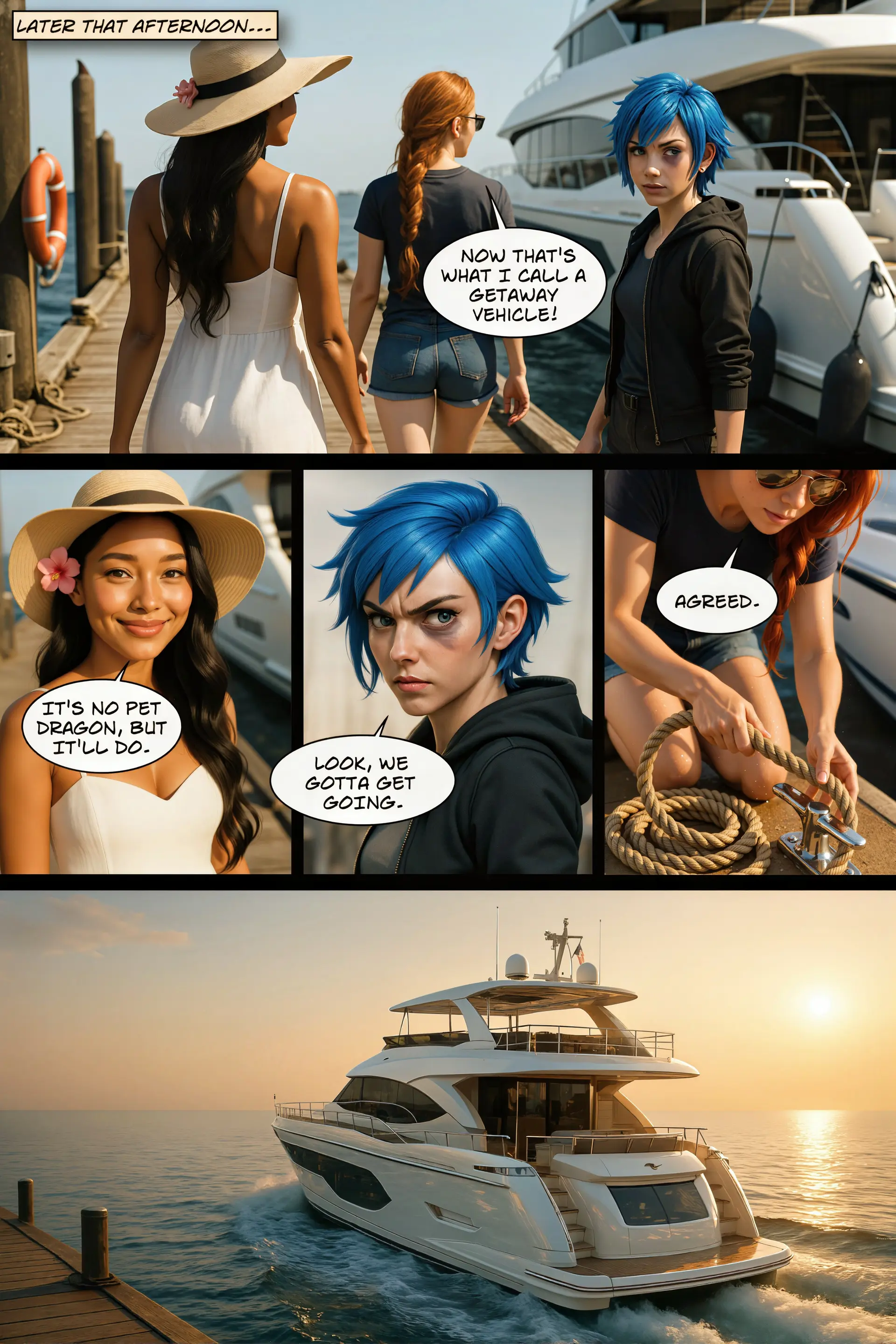 Boarding the yacht (Page 3)