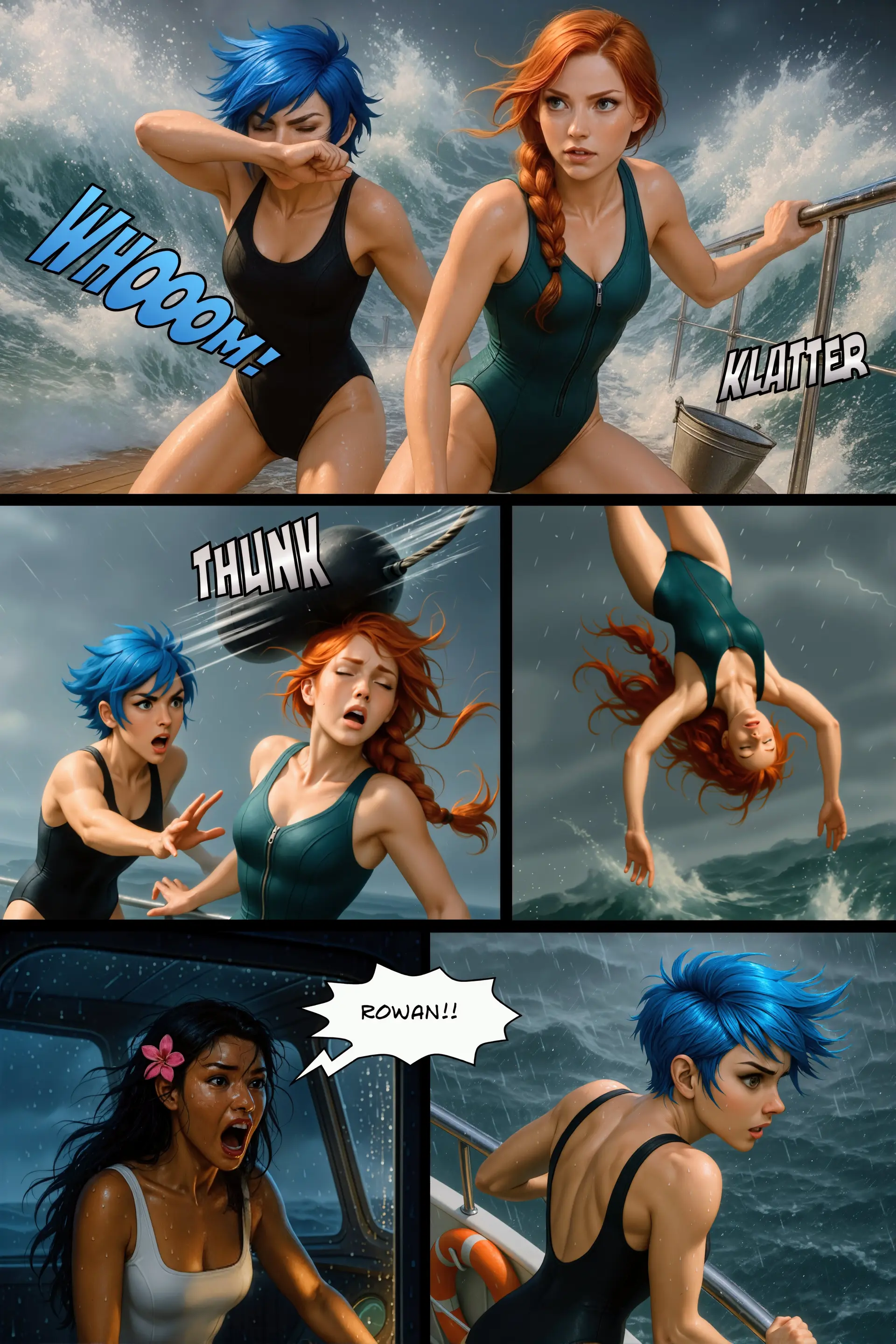 Rowan goes overboard (Page 9)