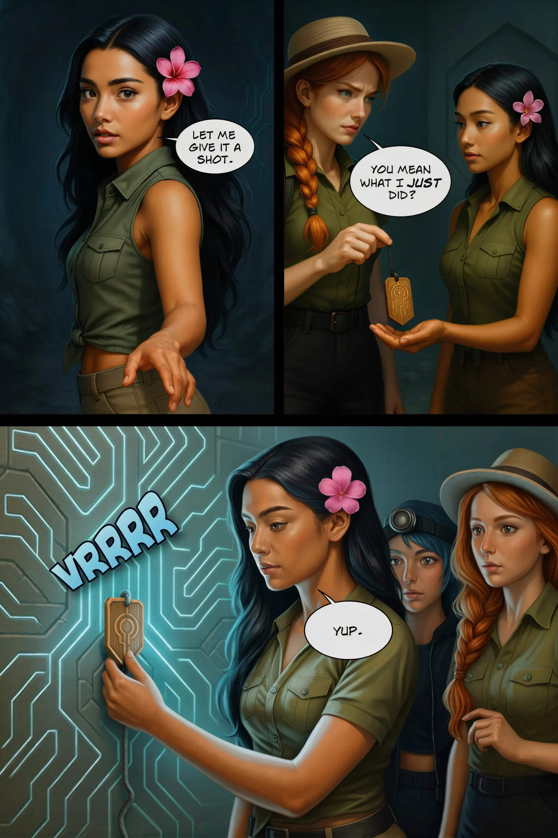 Shanti Tries the Pendant (Page 16)